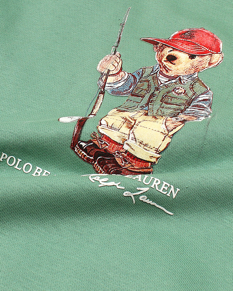 Kids Iconic Bear Sweat - C Green