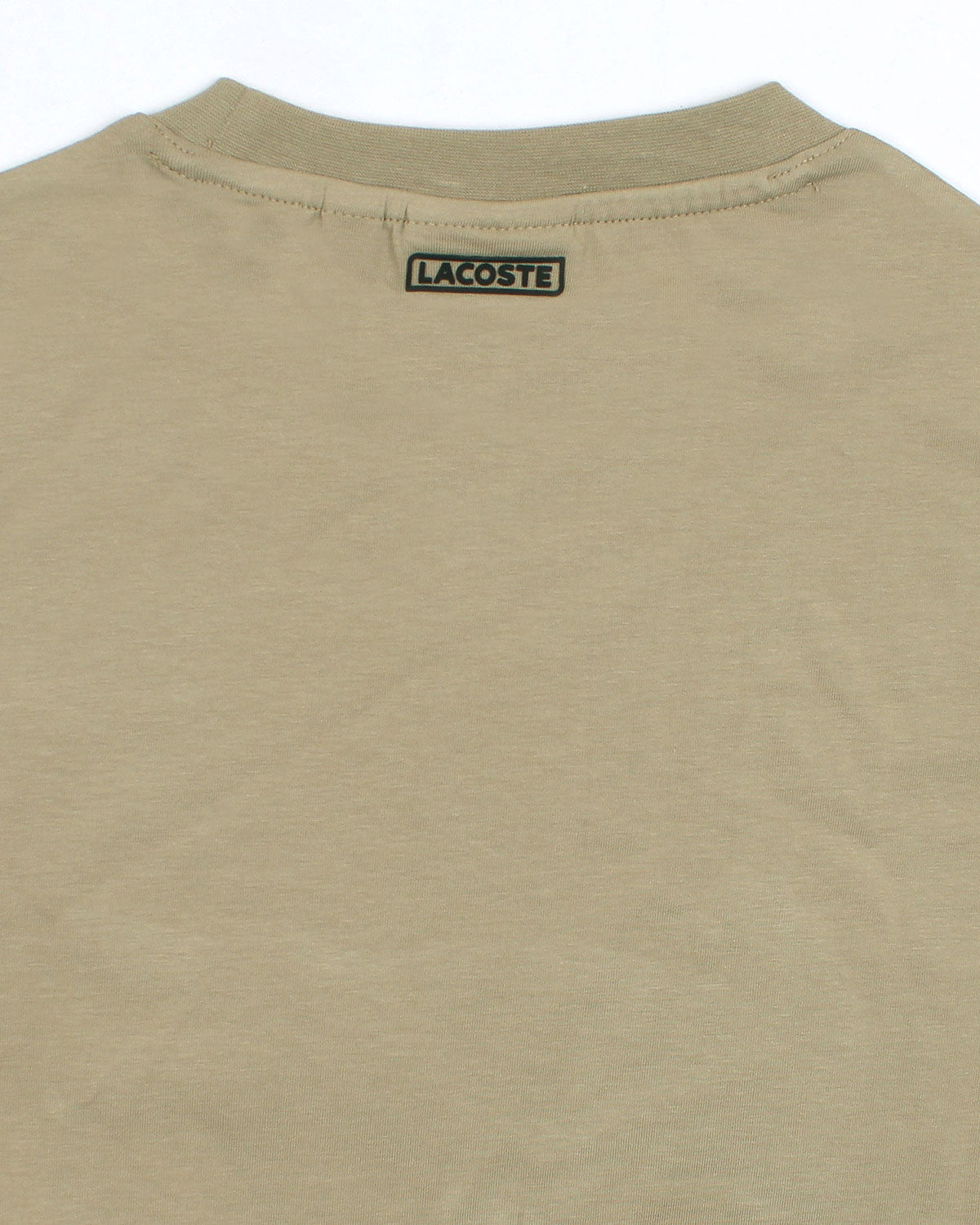 Men’s lac. Iconic Crocodile Print T Shirt - Beige