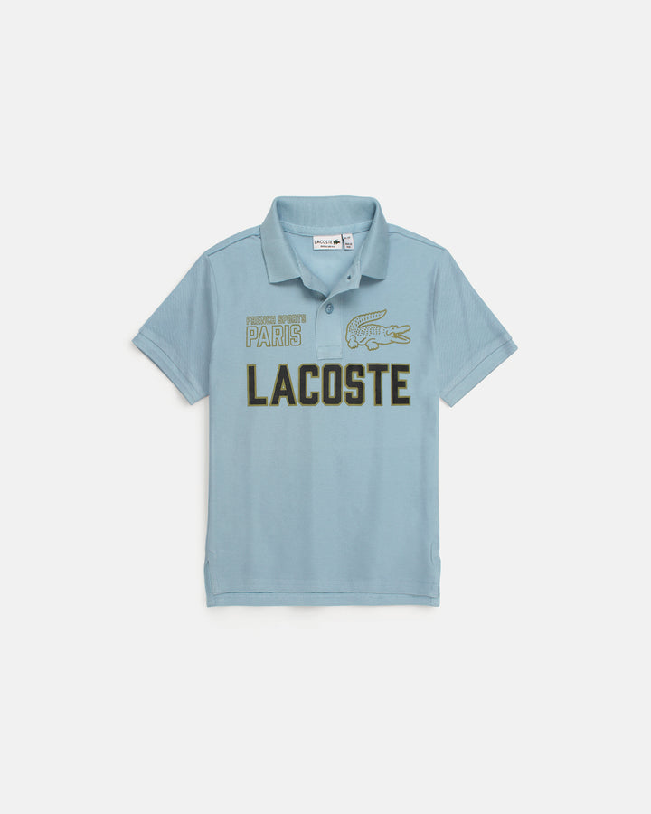 Premium Kids L-C-O-S-T Polo Shirt - Sky Blue