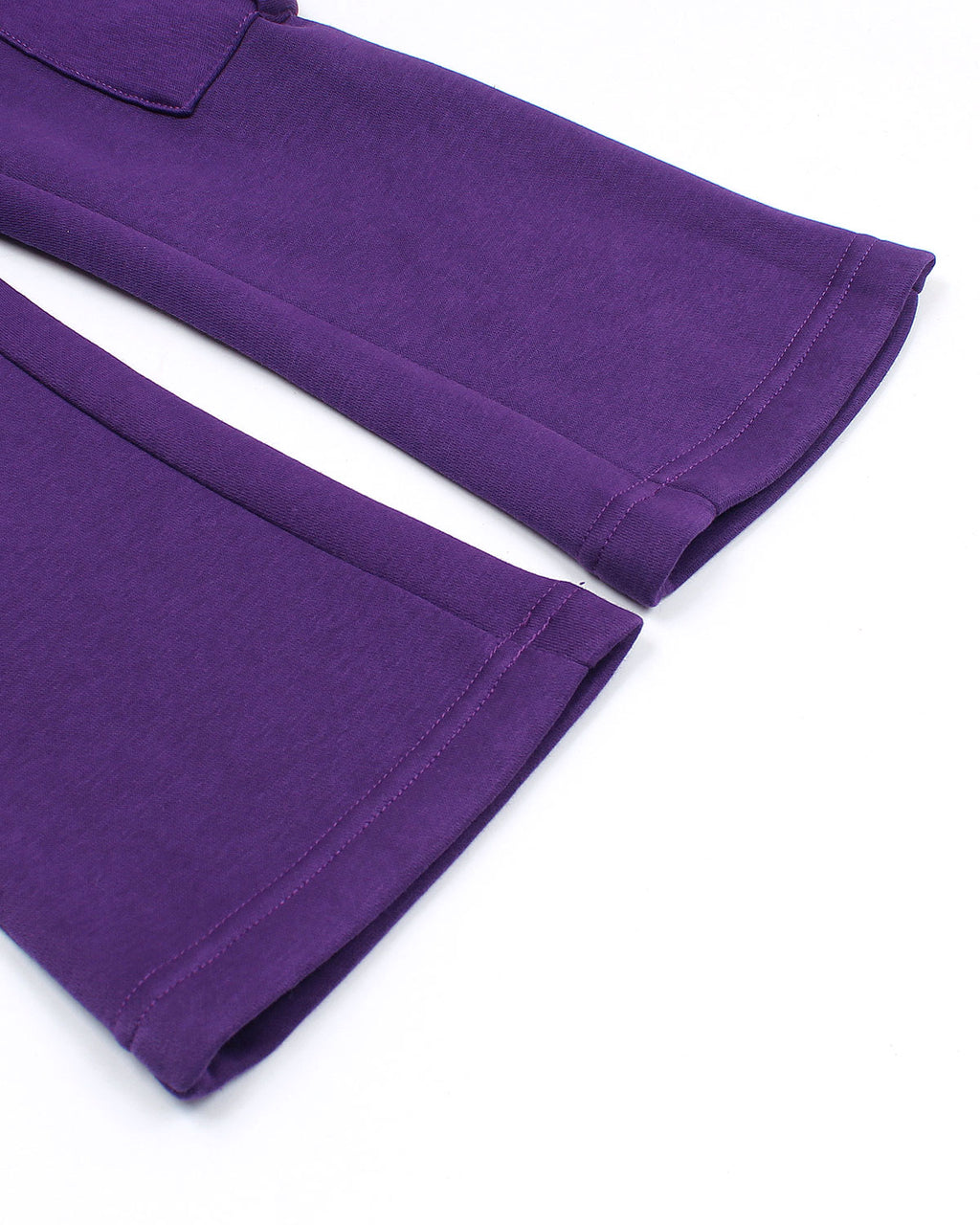 Hodded Baby Girls Tracksuit Set - Purple