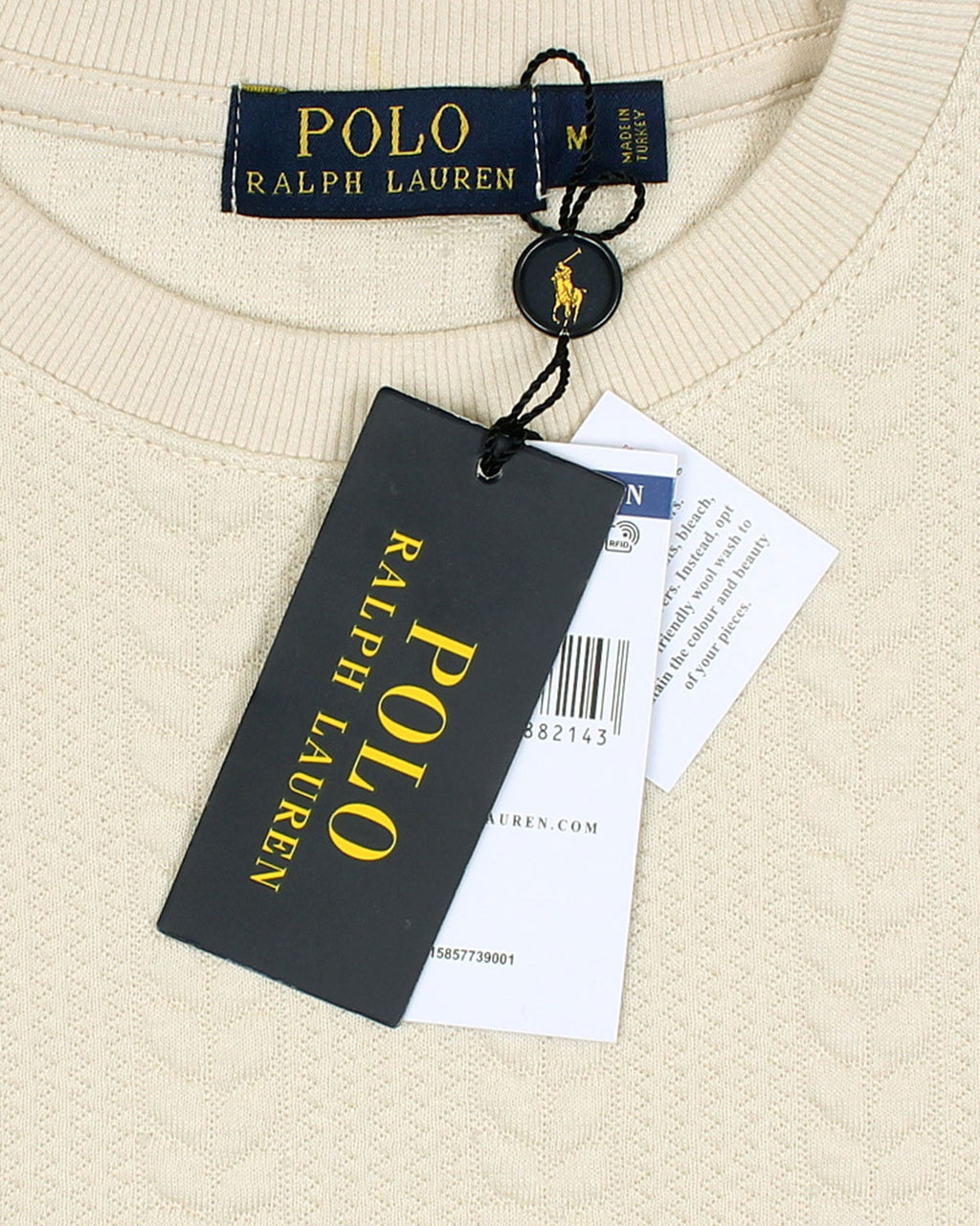 Premium Men's Fleece Sweater - Cream