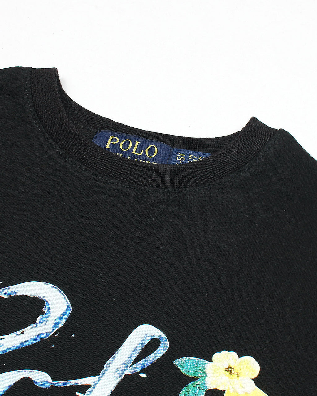 Exclusive Baby Girl R/L Polo Tee - Black
