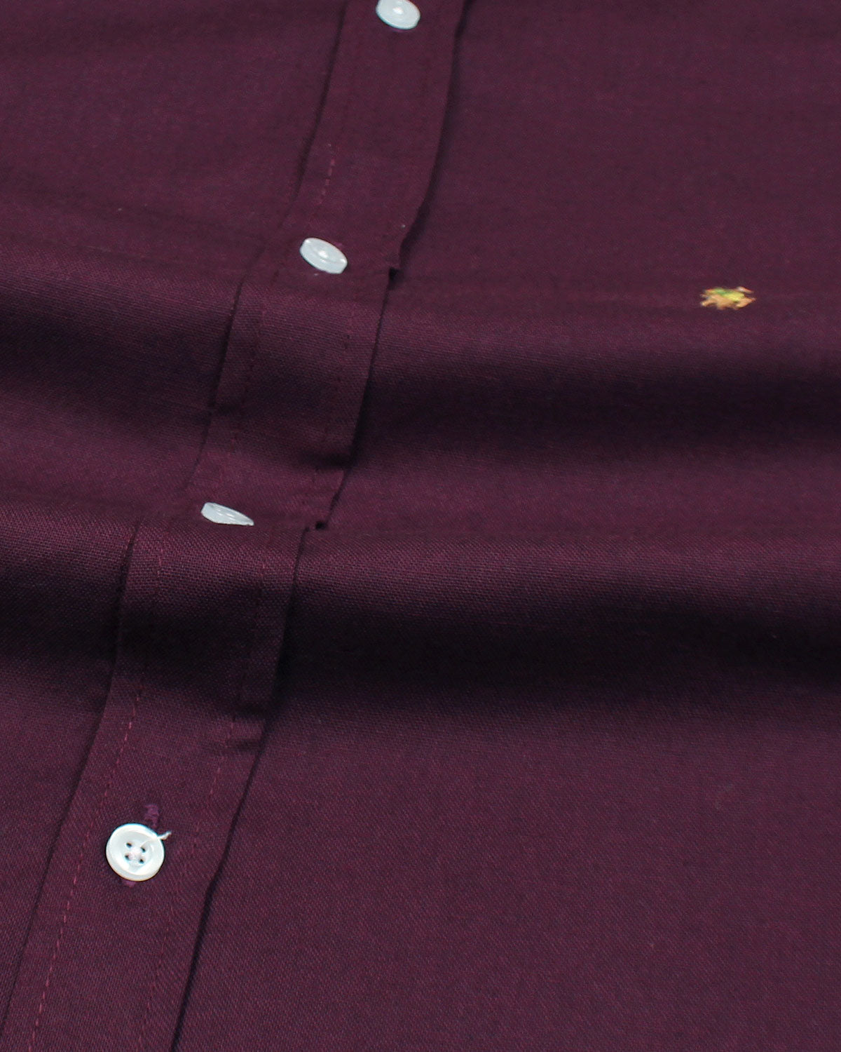 Premium Iconic Men Oxford Shirt -  Maroon
