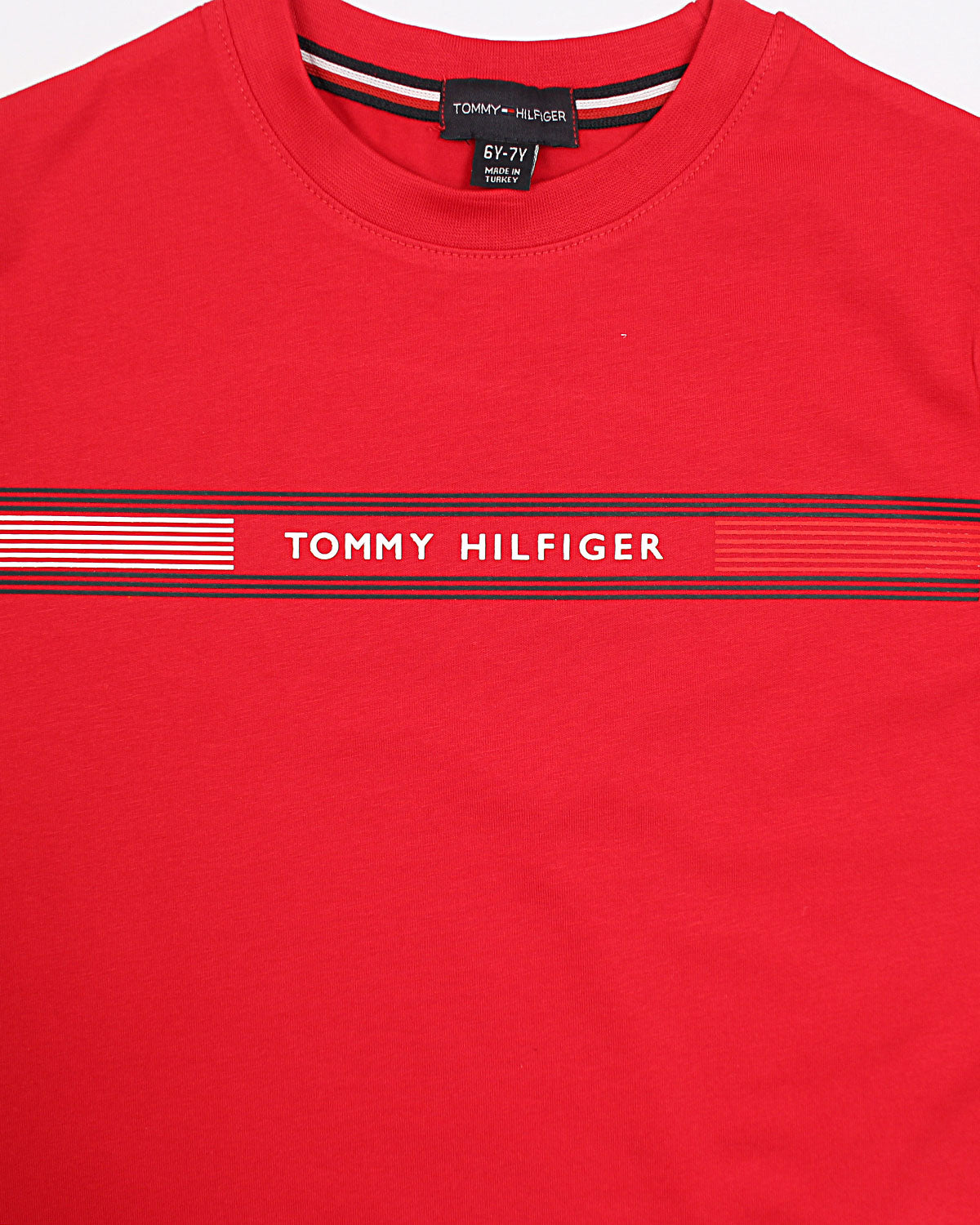 Premium Hilfiger Kids High Tee - Red