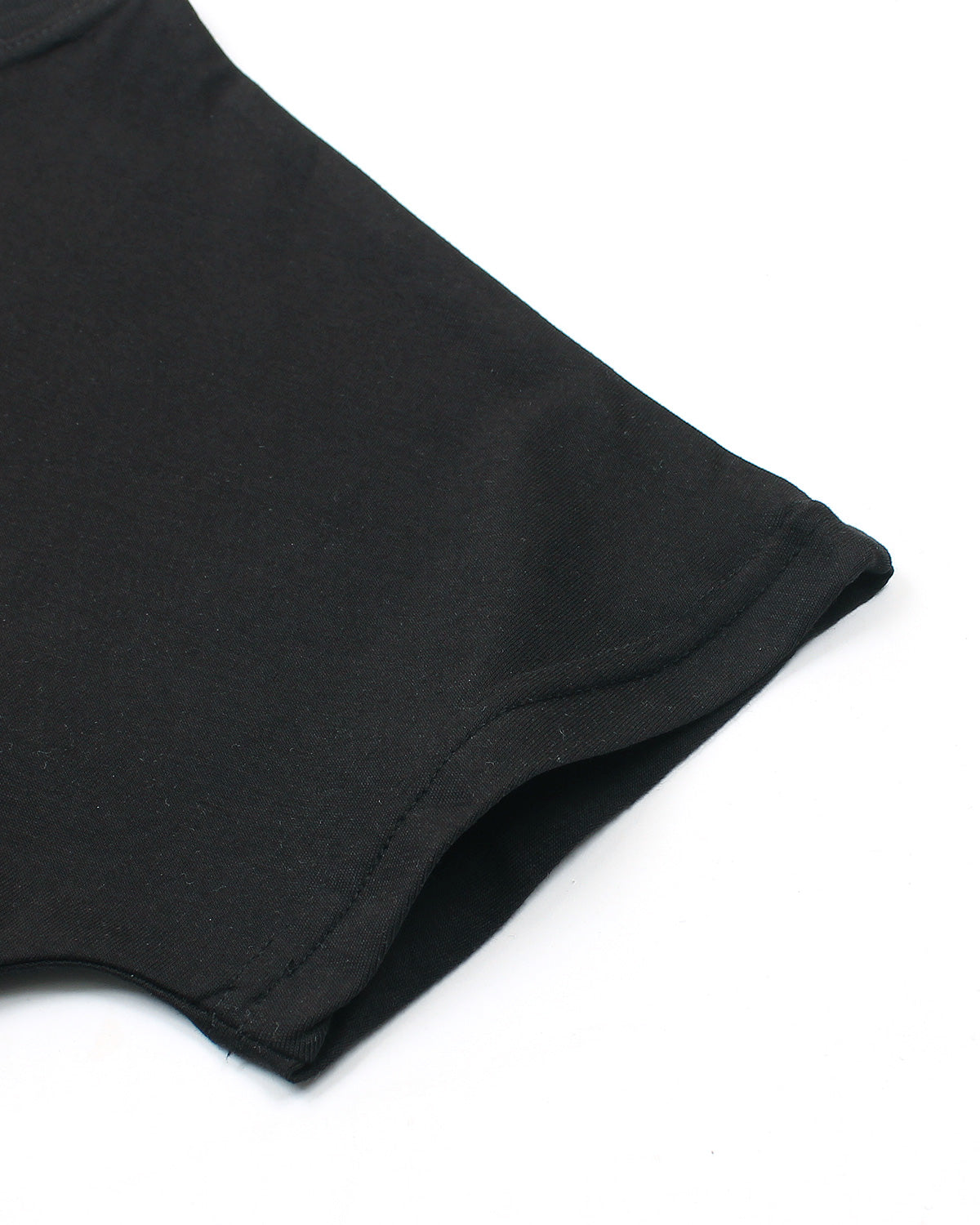 Baby Girls Cropped Bear T Shirt - Black