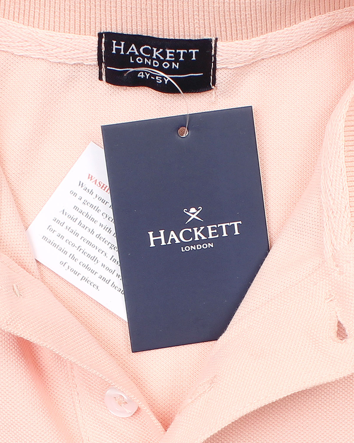 Kids Iconic HKT Logo Polo Shirt - Pink