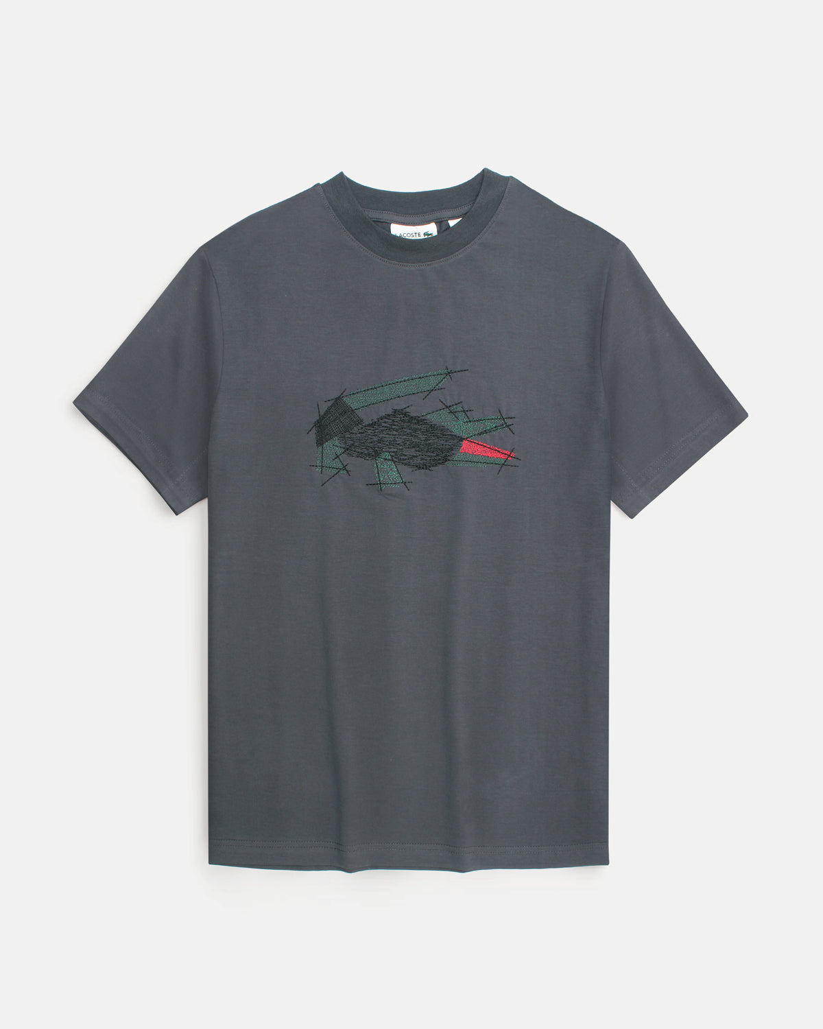 Men's Oversize Croc Lac. T Shirt - Grey