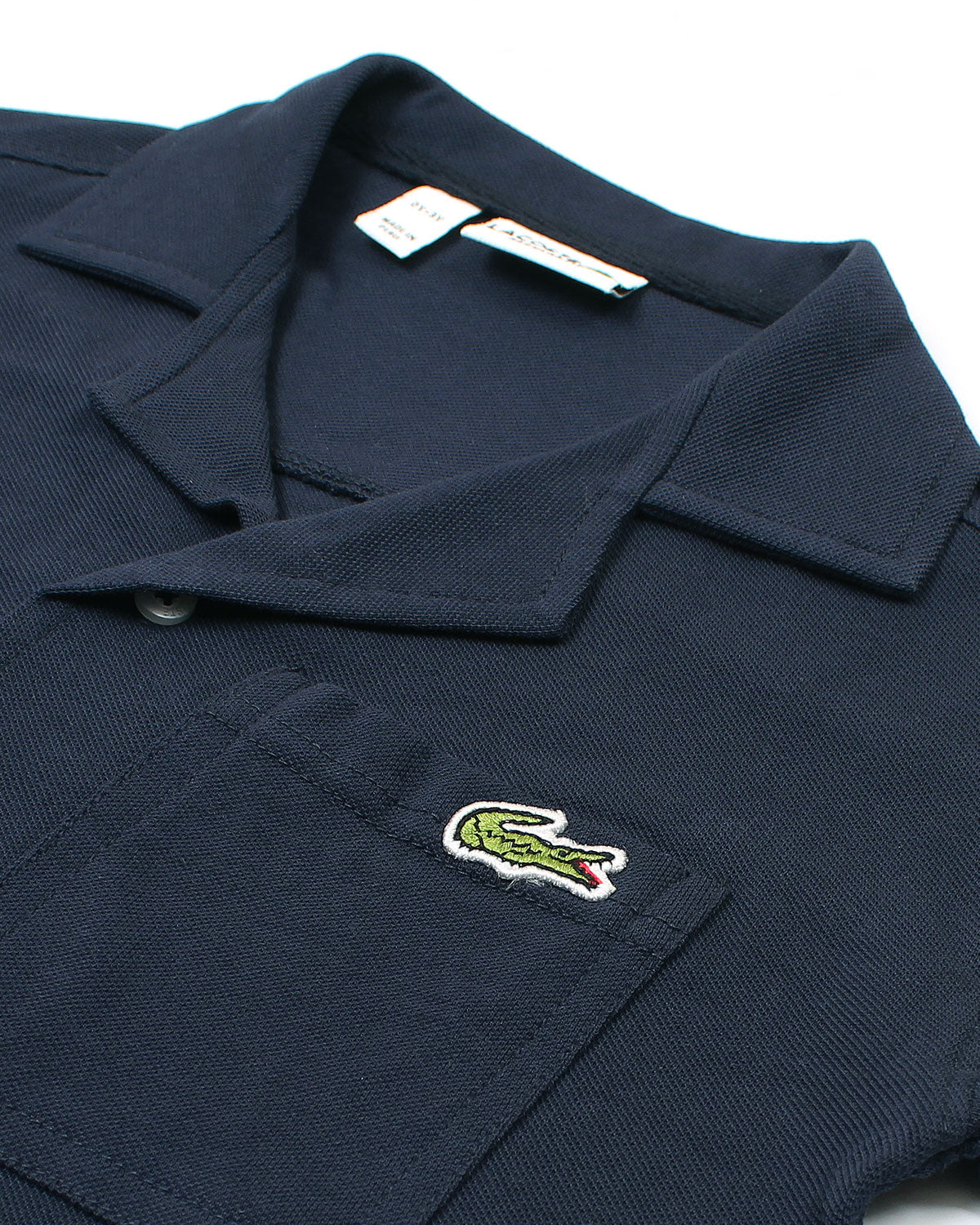 Kids Notch Lapel Pique Tracksuit - Navy Blue