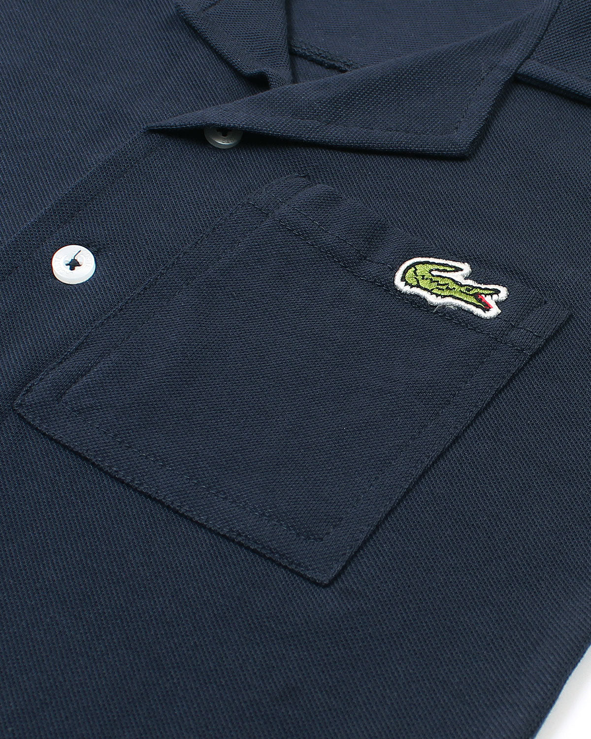 Kids Notch Lapel Pique Tracksuit - Navy Blue