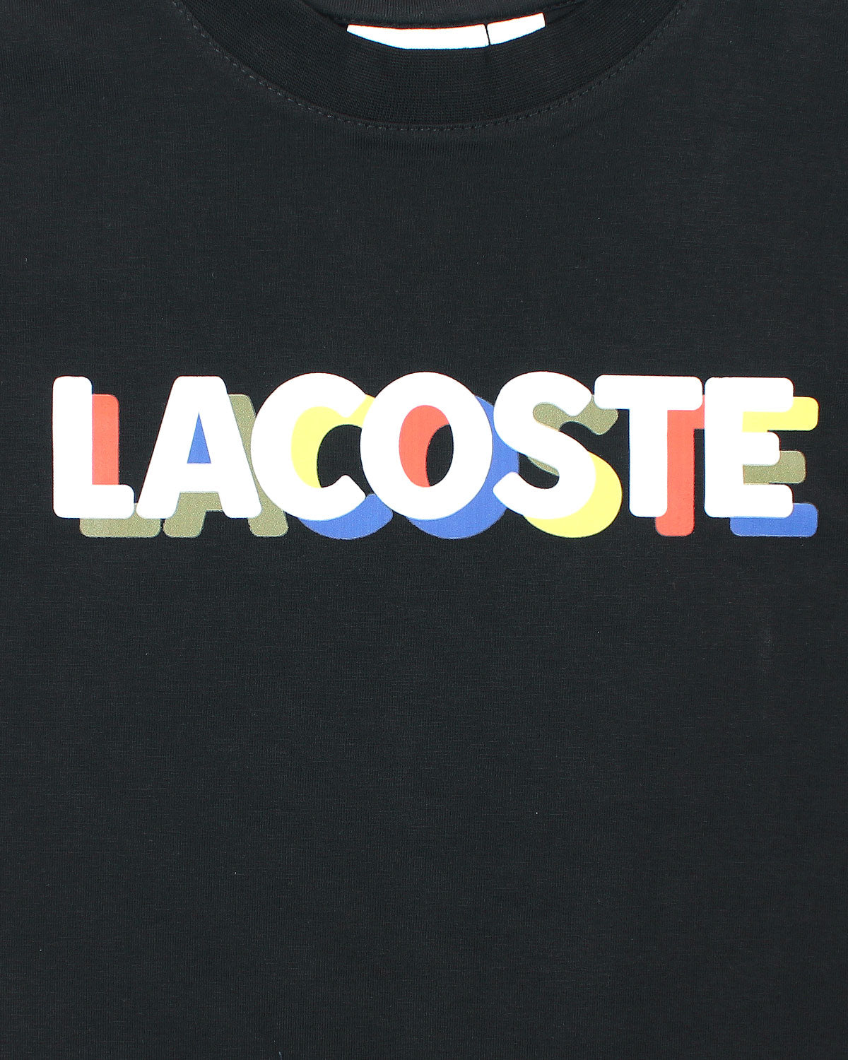 Kids Lac. Multi Logo T Shirt - Black
