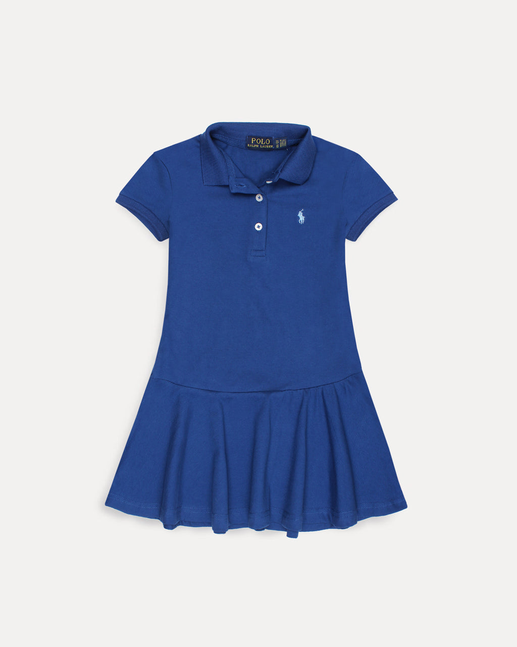 Premium Baby Girl R-L Polo Dress - Royal Blue