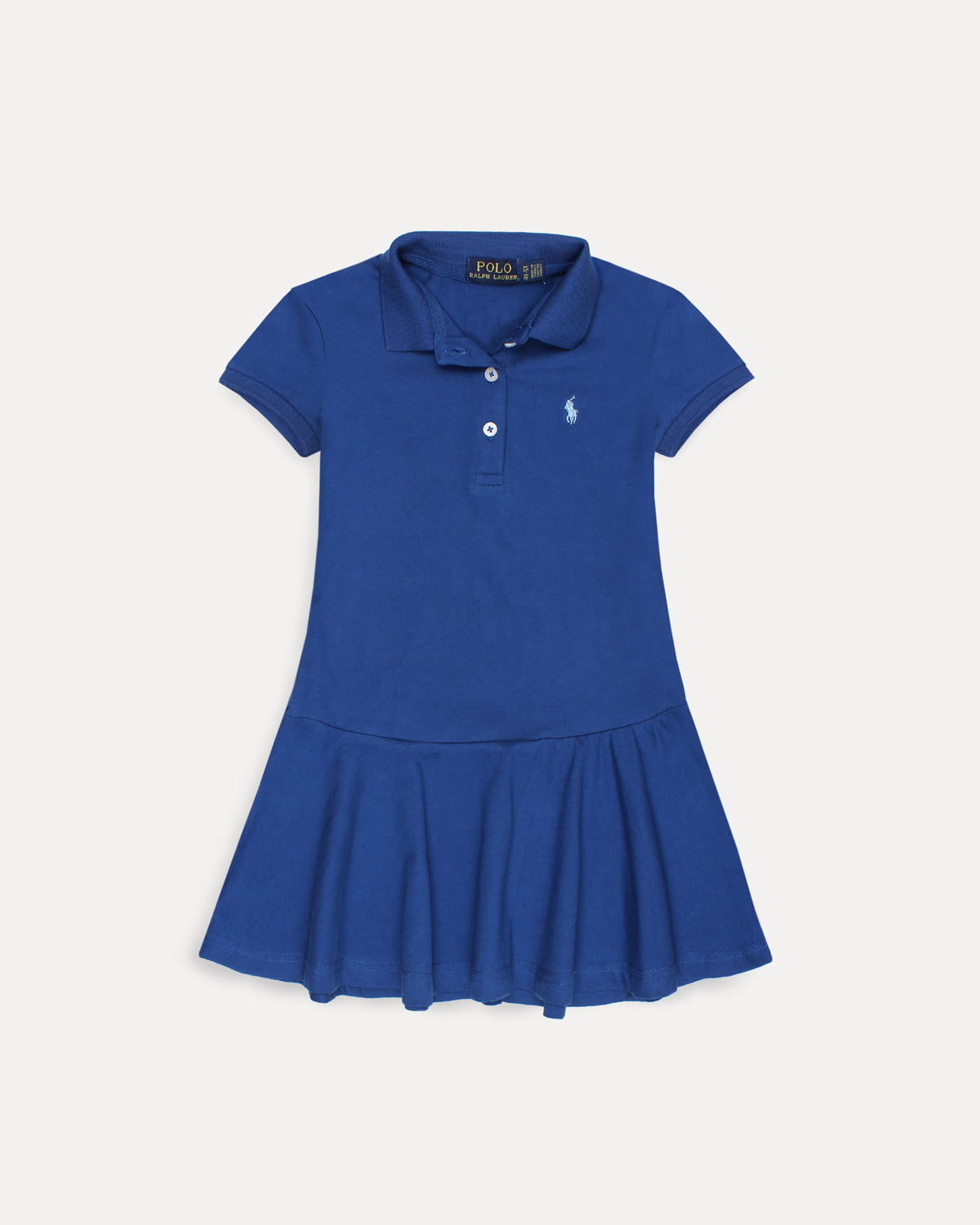 Premium Baby Girl R-L Polo Dress - Royal Blue