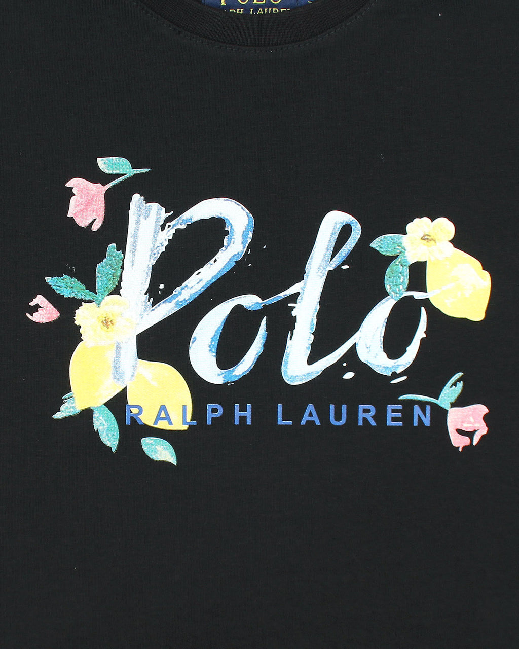 Exclusive Baby Girl R/L Polo Tee - Black