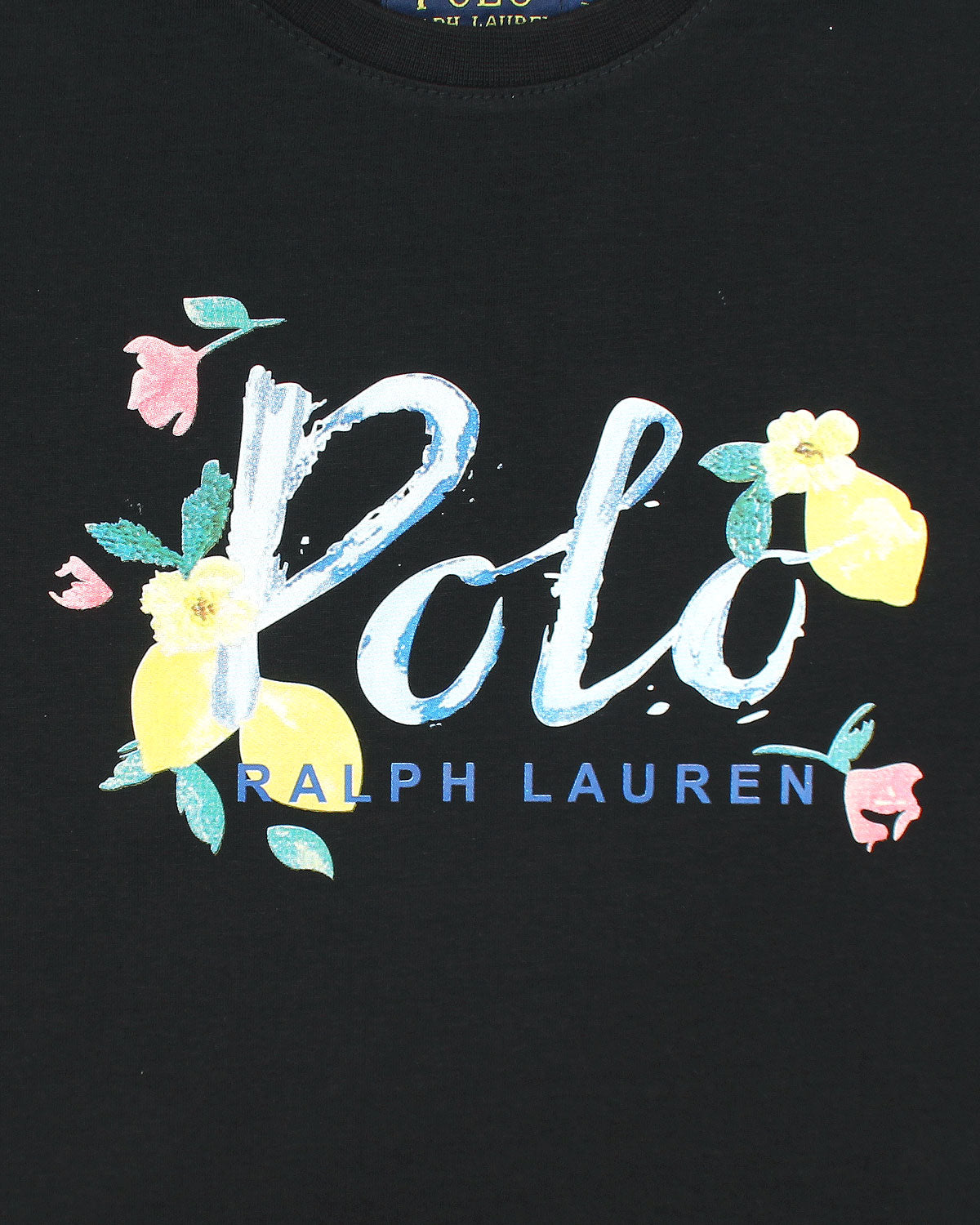 Exclusive Baby Girl R/L Polo Tee - Black