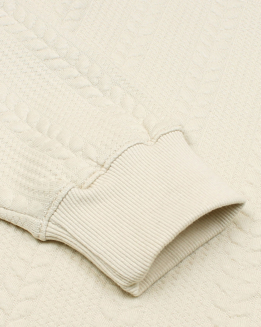 Premium Men's Fleece Sweater - Cream