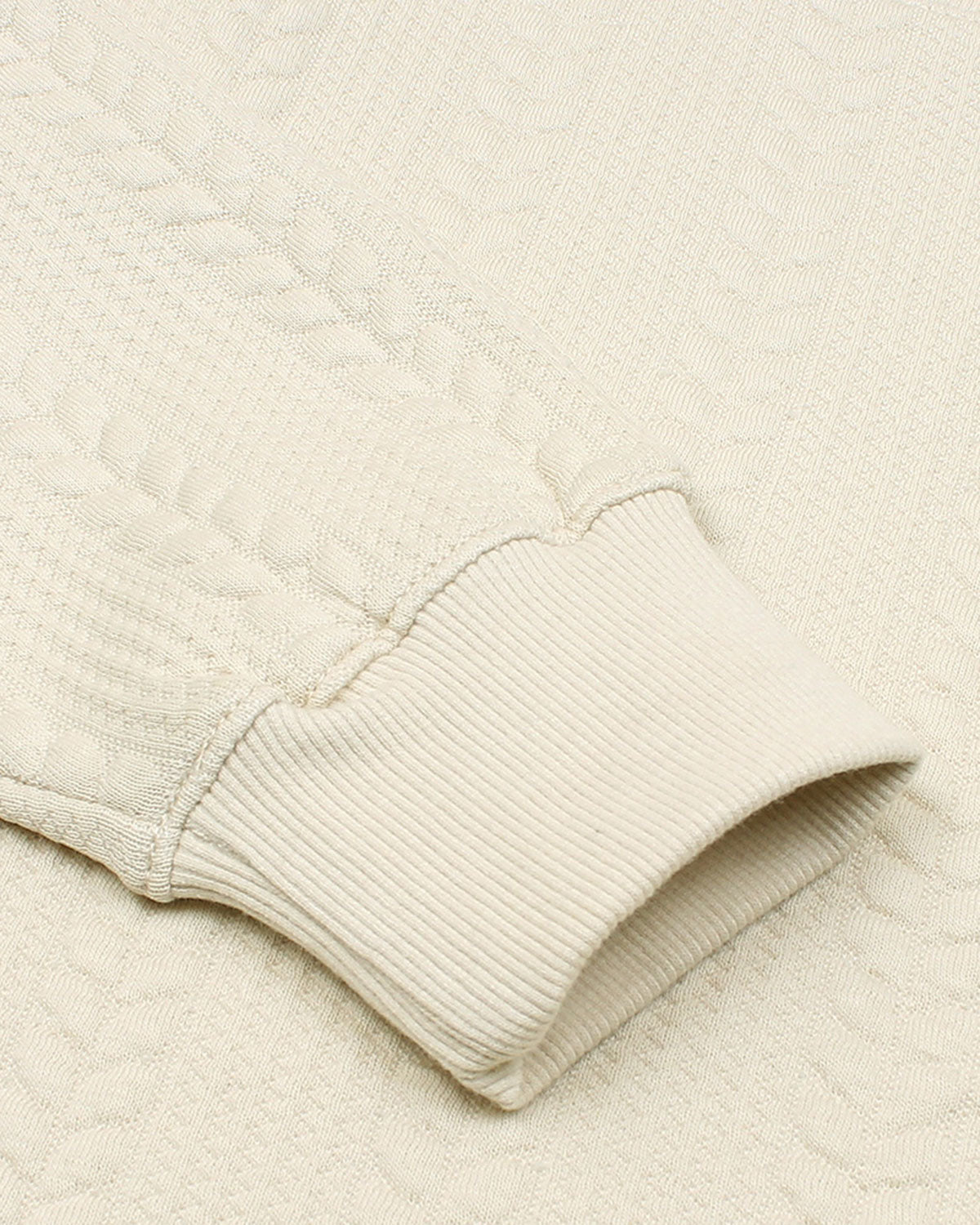 Premium Men's Fleece Sweater - Cream