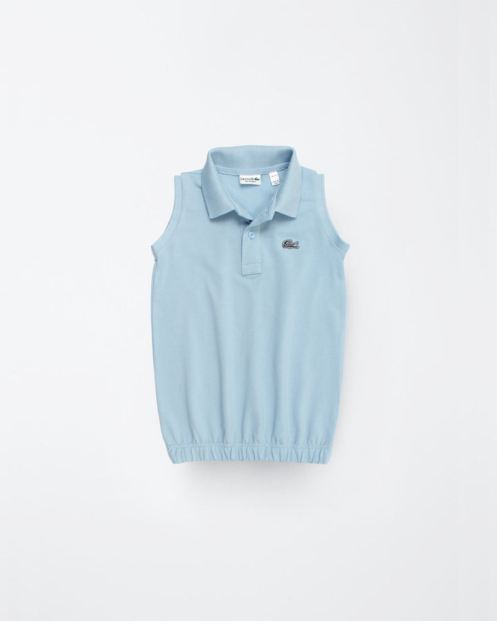 Premium Baby Girl Lac. Polo Shirt - Sky Blue