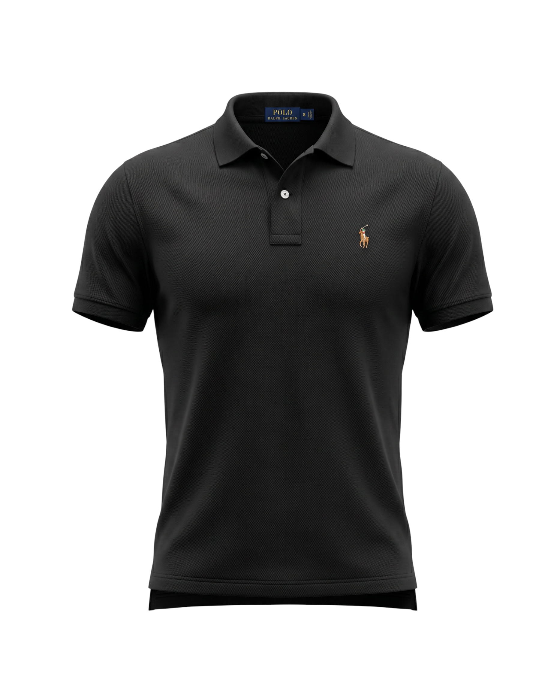 Premium Multi Pony Jersey Polo - Black