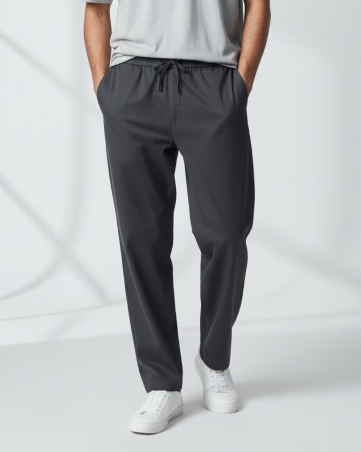Men's Cotton Everyday Trouser - Grey