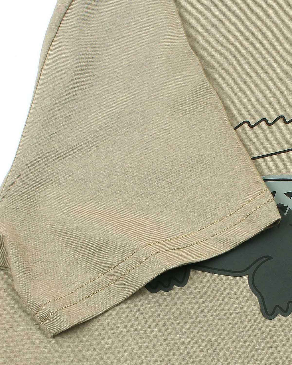 Men’s lac. Iconic Crocodile Print T Shirt - Beige