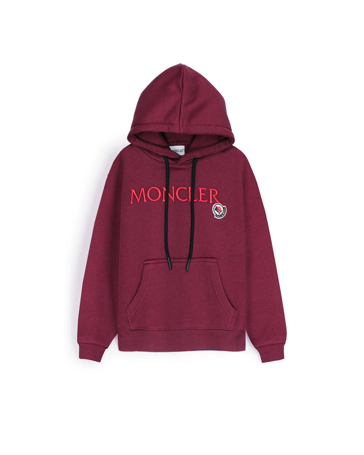 Mon. Logo Kids Hoodie - Maroon