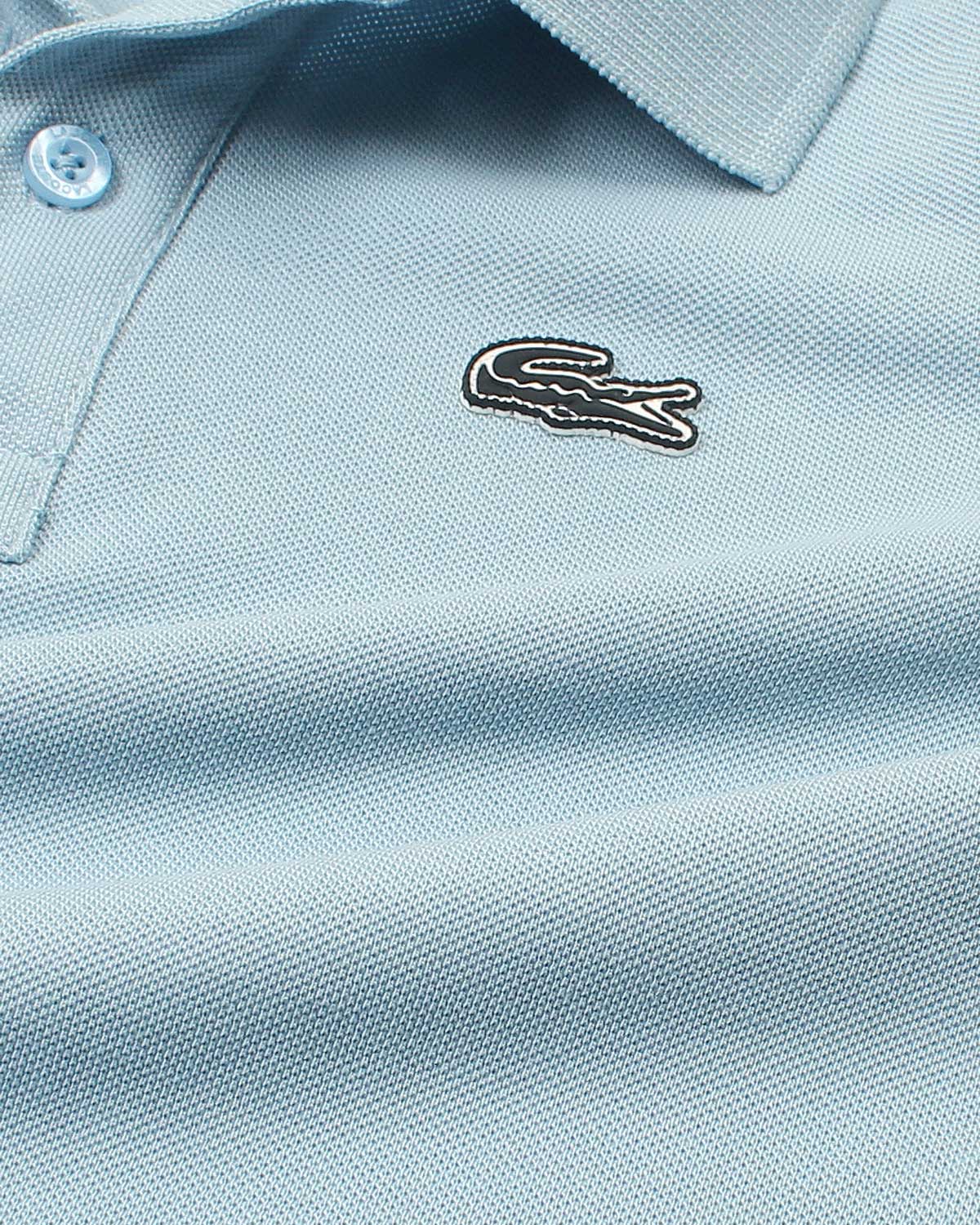 Premium Baby Girl Lac. Polo Shirt - Sky Blue