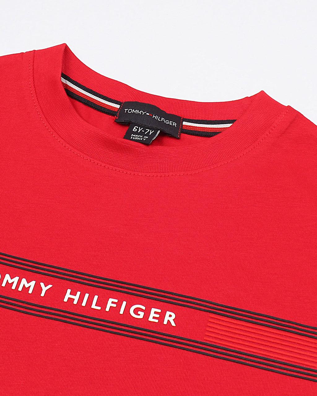 Premium Hilfiger Kids High Tee - Red