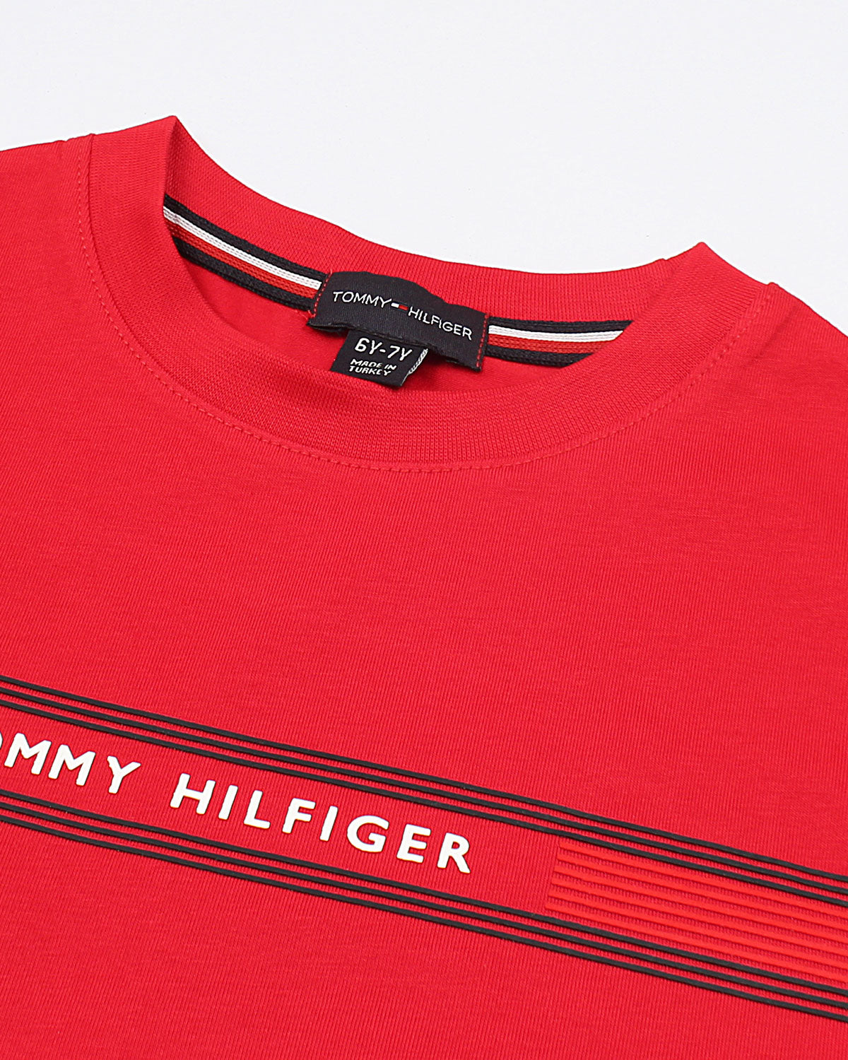Premium Hilfiger Kids High Tee - Red
