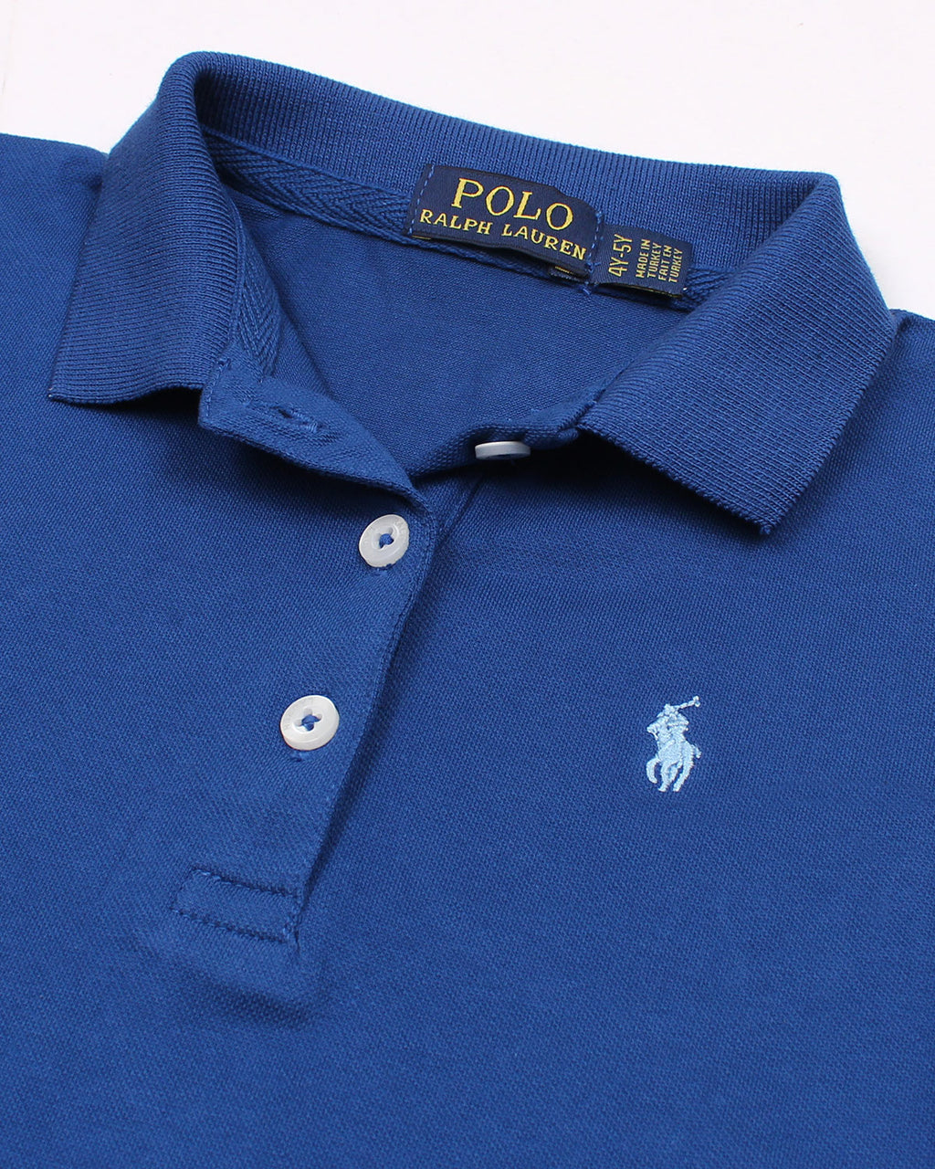 Premium Baby Girl R-L Polo Dress - Royal Blue