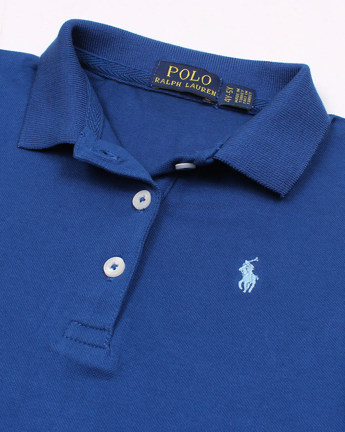 Premium Baby Girl R-L Polo Dress - Royal Blue