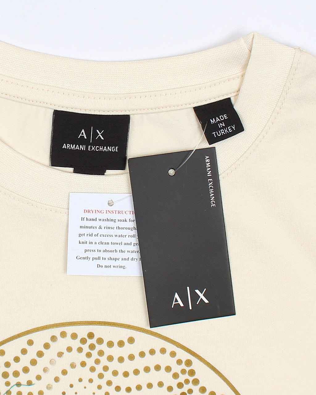 Exclusive A/X Men Gold Tee - Off White