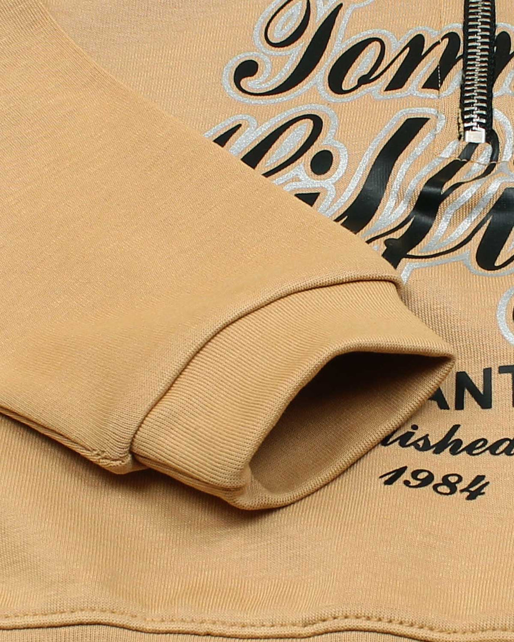 Baby Girls High Neck Tracksuit - Beige