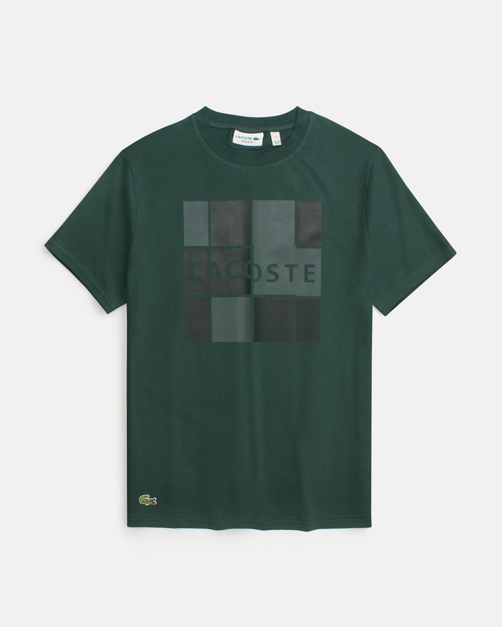 Men's Lac Graphic Grid T Shirt - Green