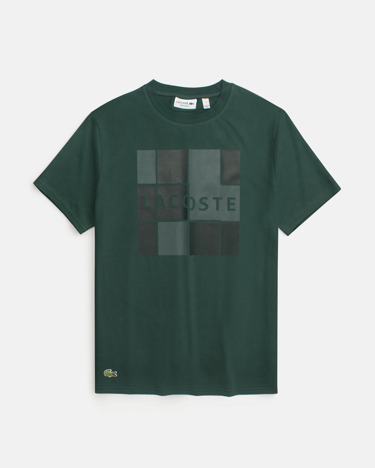 Men's Lac Graphic Grid T Shirt - Green