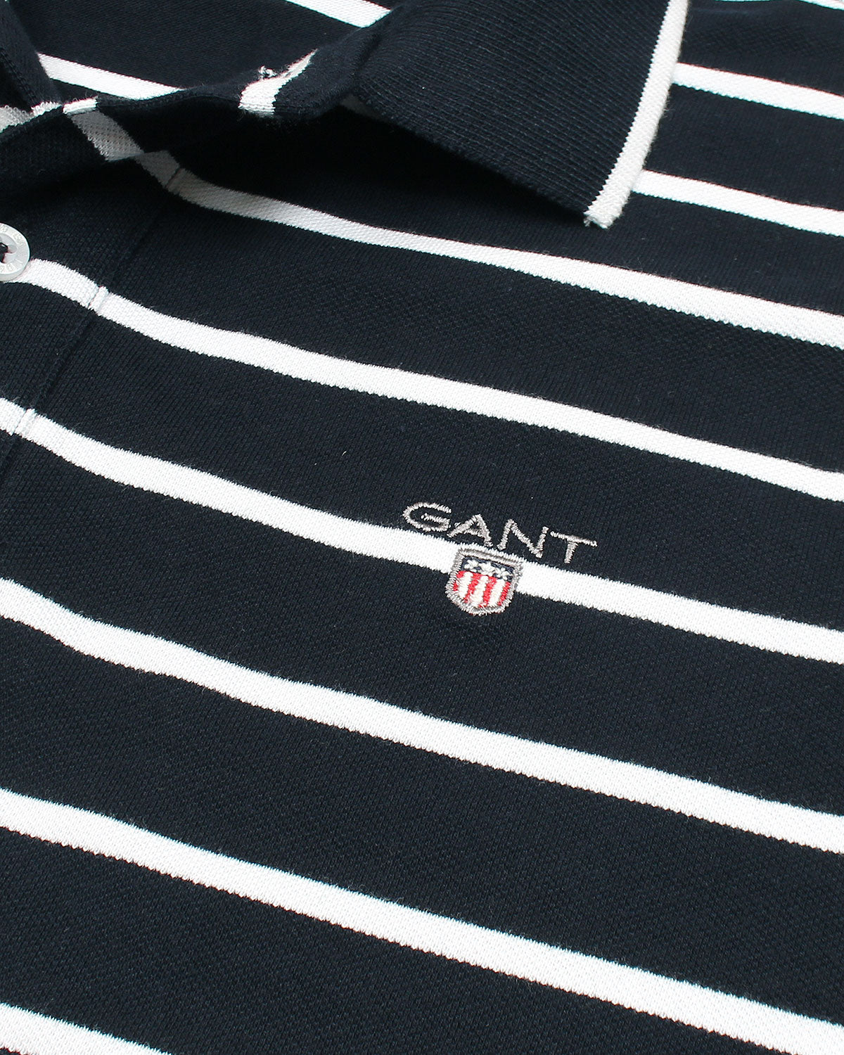 Exclusive G-A-N-T Men Stripper Polo Shirt - Navy Blue