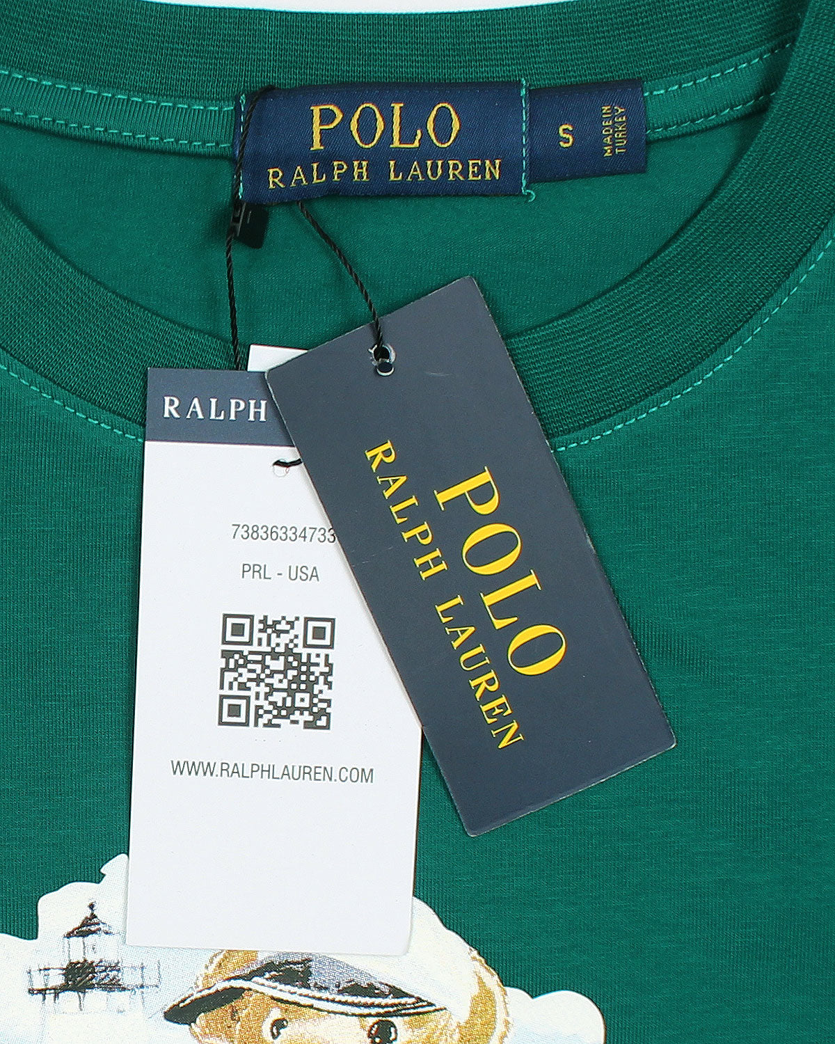 Exclusive R/L Men Bear Tee - Green