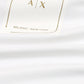A-X Men's Oversized Logo Patch T-Shirt – White