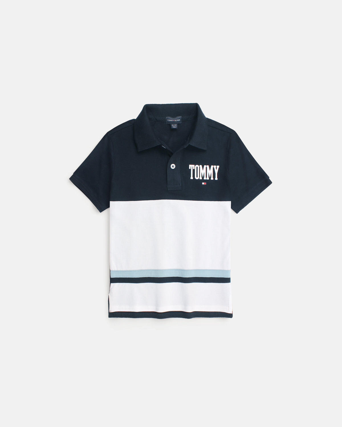 Kids Contrast Panel TH Polo Shirt - N-W-S