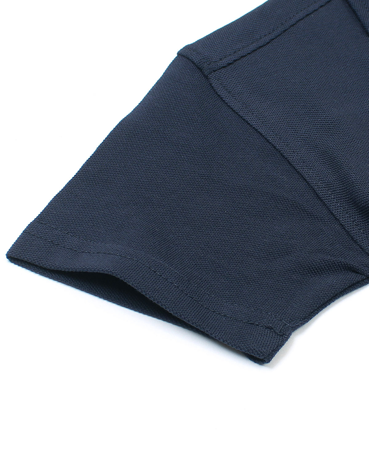 Kids Notch Lapel Pique Tracksuit - Navy Blue