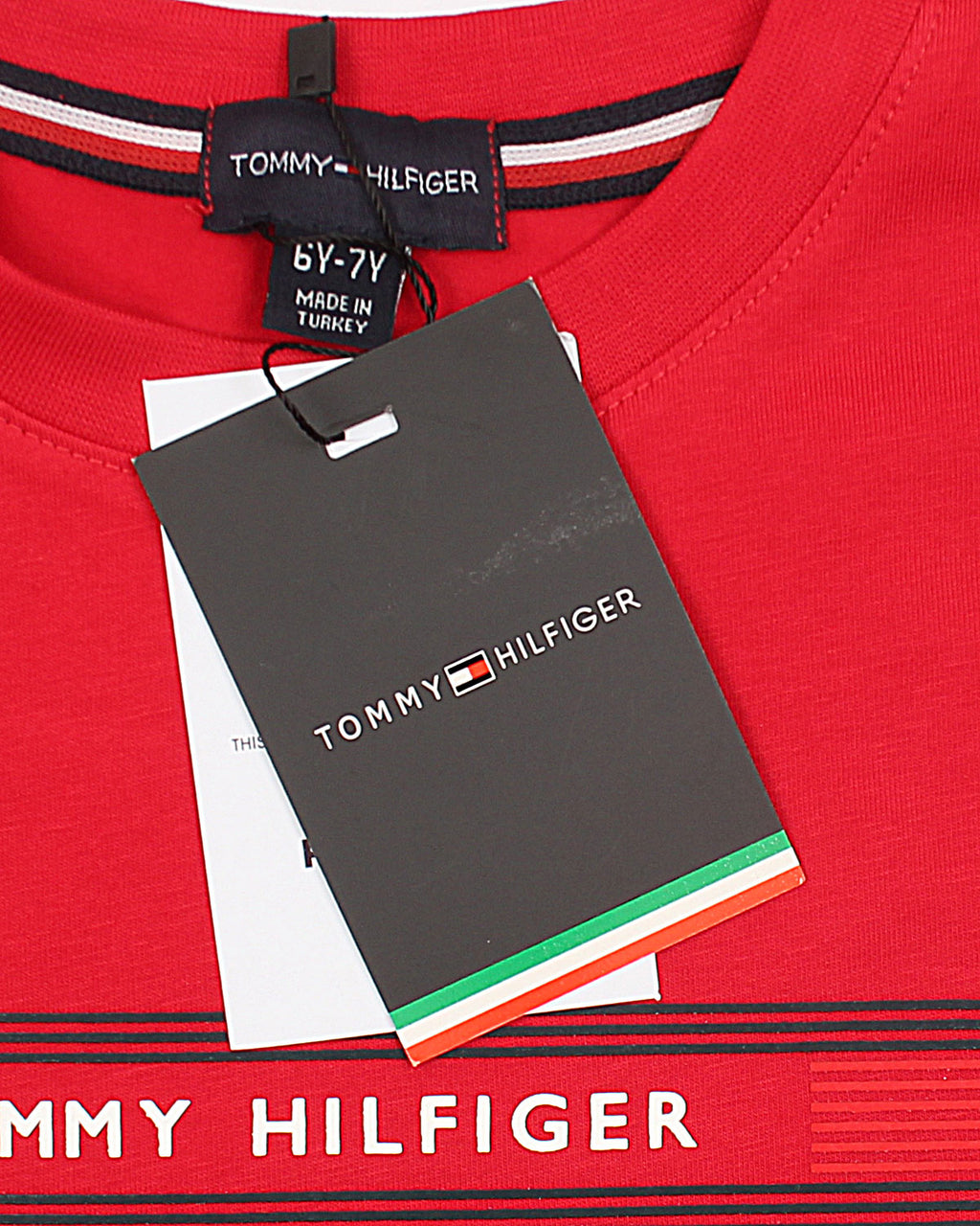 Premium Hilfiger Kids High Tee - Red