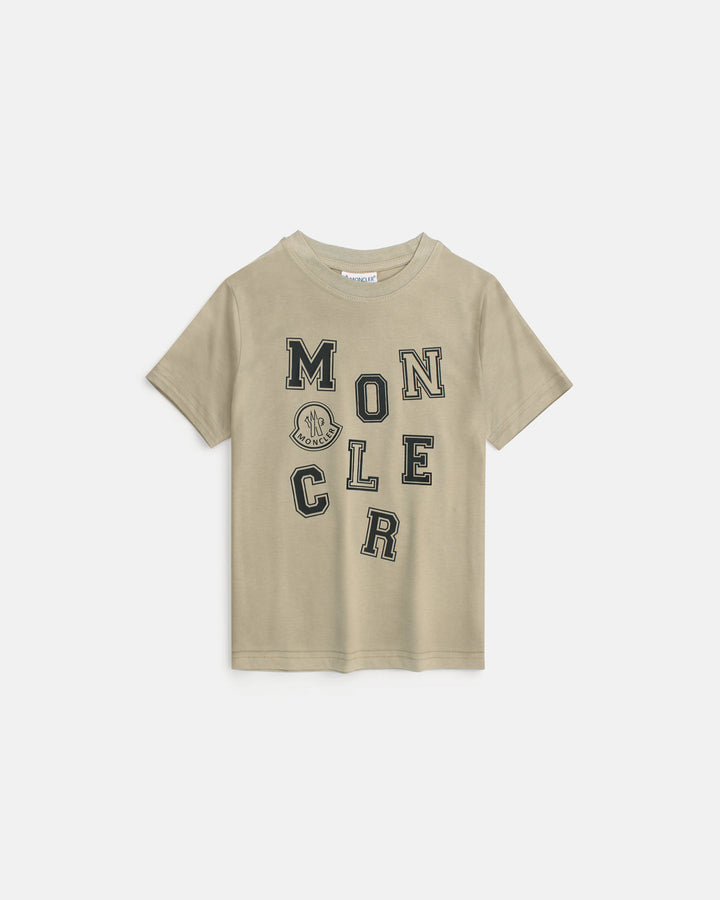 Kids Mon. Digit T Shirt - Beige