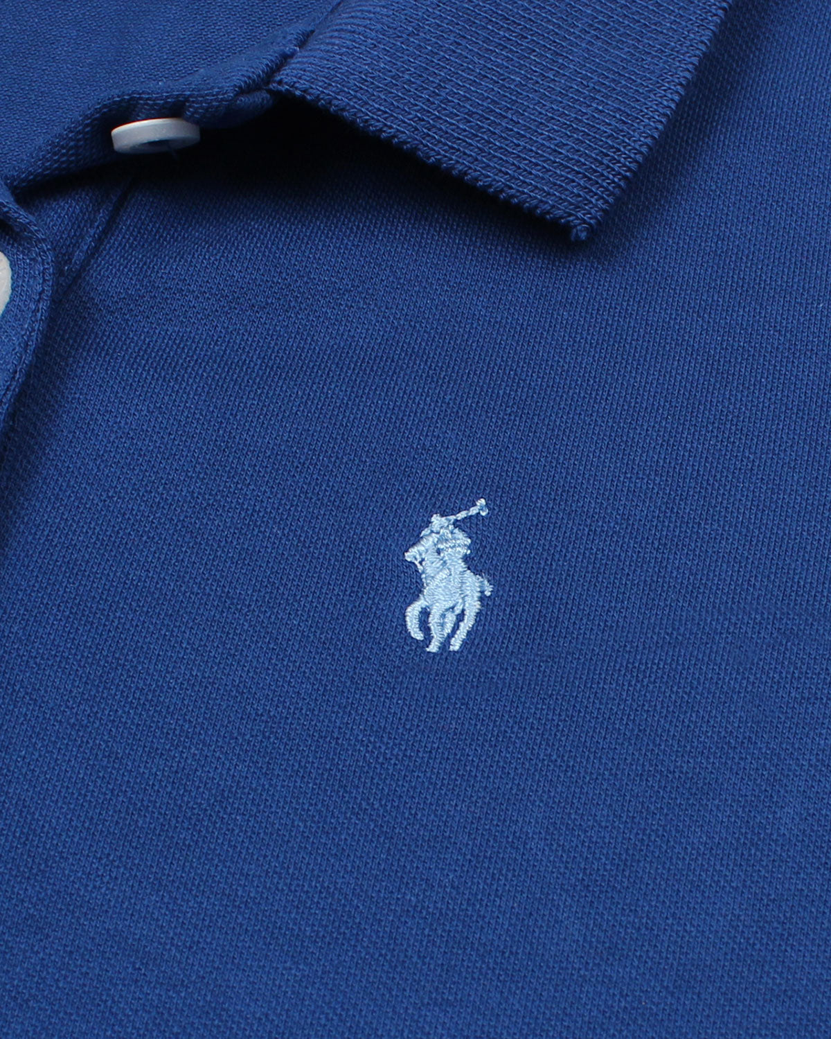 Premium Baby Girl R-L Polo Dress - Royal Blue