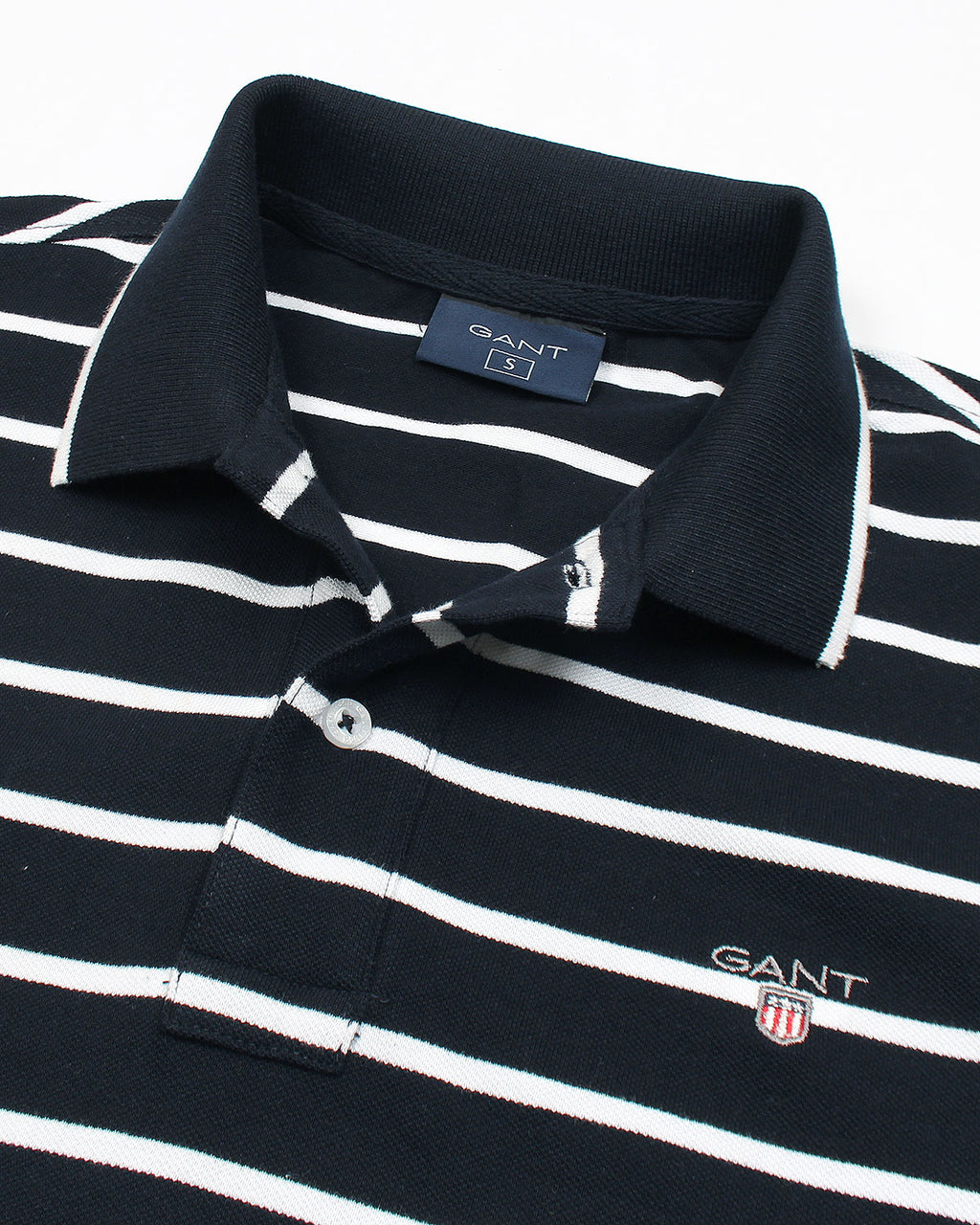 Exclusive G-A-N-T Men Stripper Polo Shirt - Navy Blue