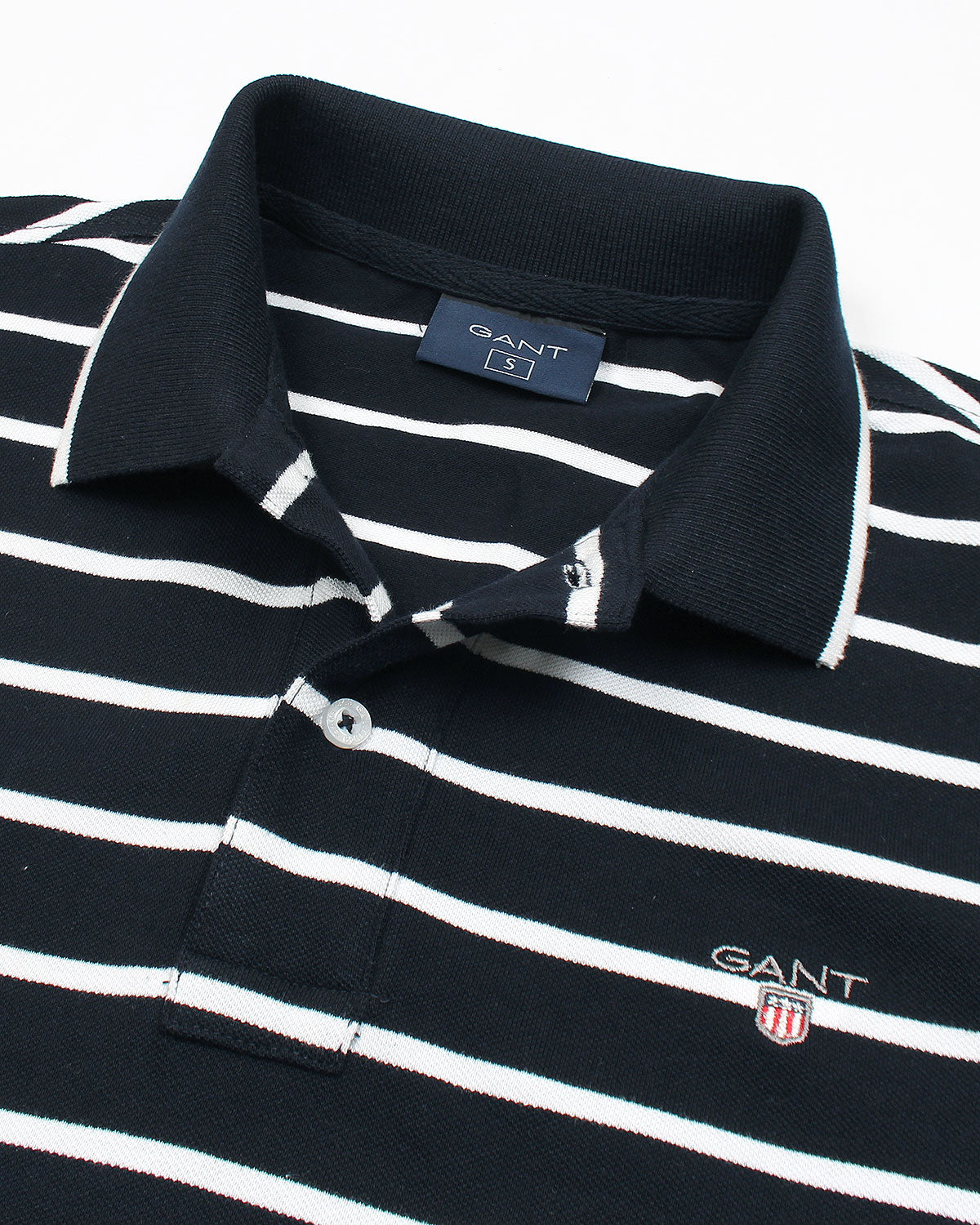 Exclusive G-A-N-T Men Stripper Polo Shirt - Navy Blue