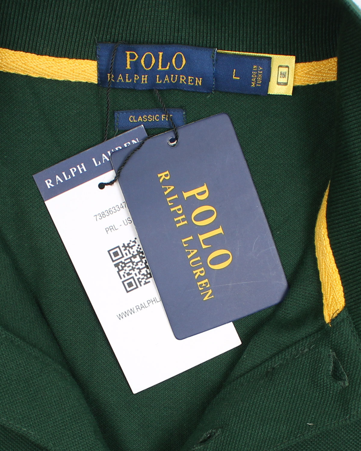 Exclusive R-L Men Multi Color Polo - G-R-B