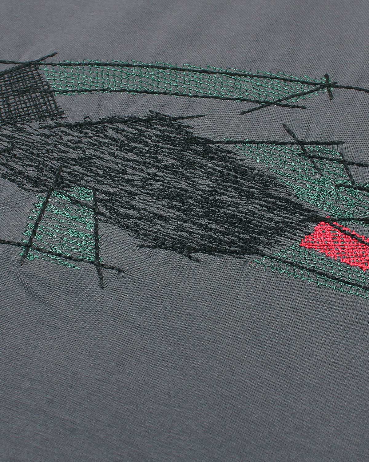 Men's Oversize Croc Lac. T Shirt - Grey