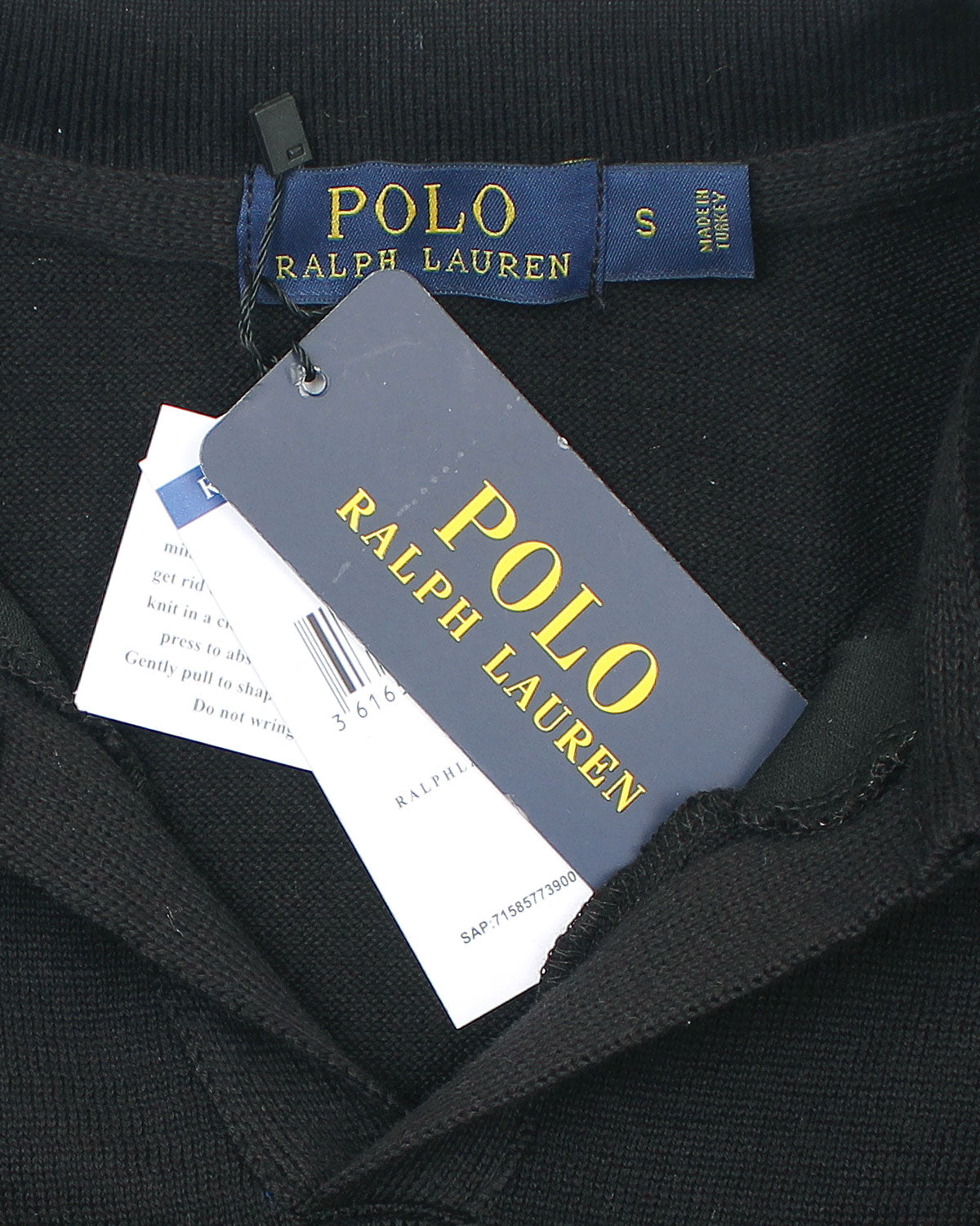 Exclusive Knitted Johny Collar Polo Shirt - Black