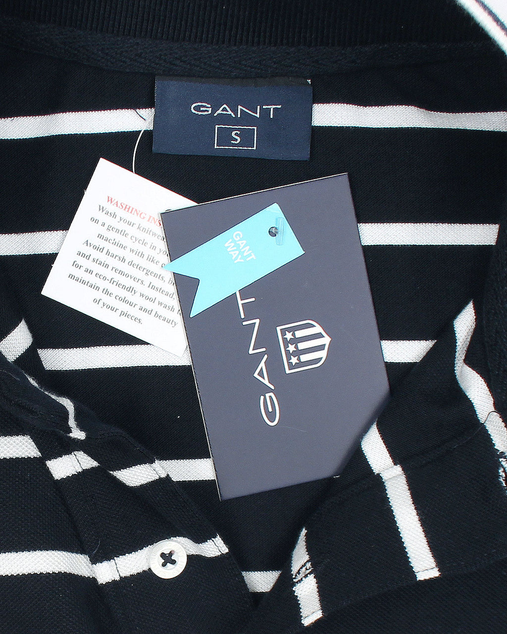 Exclusive G-A-N-T Men Stripper Polo Shirt - Navy Blue