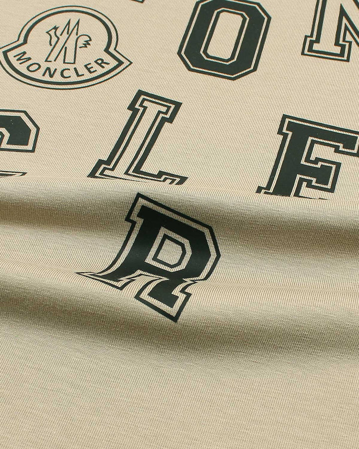 Kids Mon. Digit T Shirt - Beige