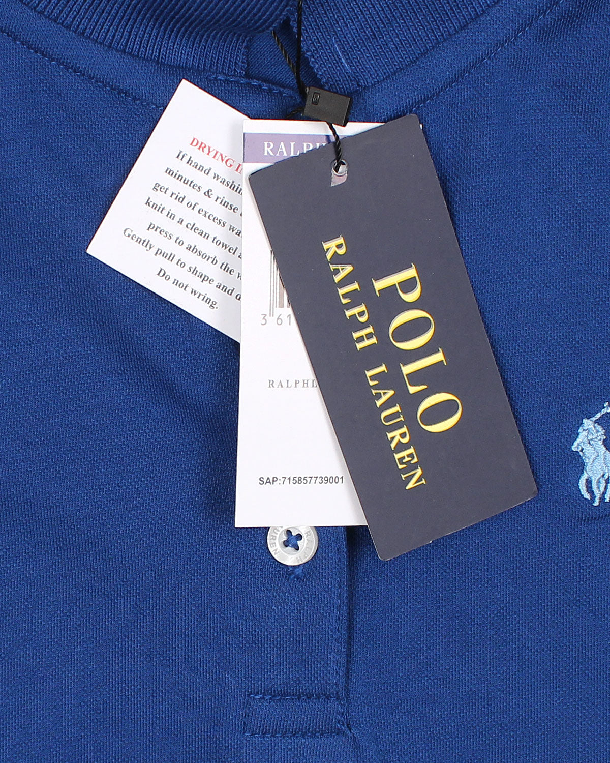 Premium Baby Girl R-L Polo Dress - Royal Blue